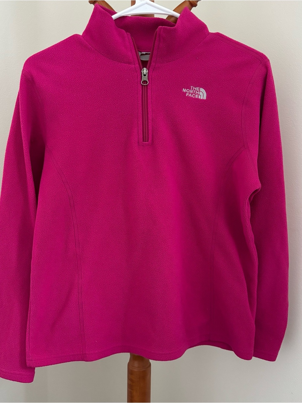 The North Face Bright Pink Quarter Zip Fleece
